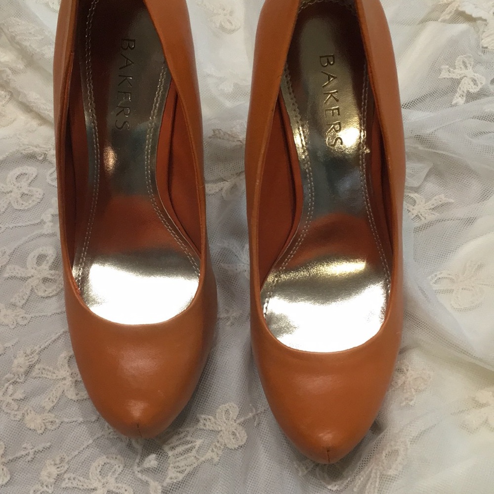 Orange heels size 6